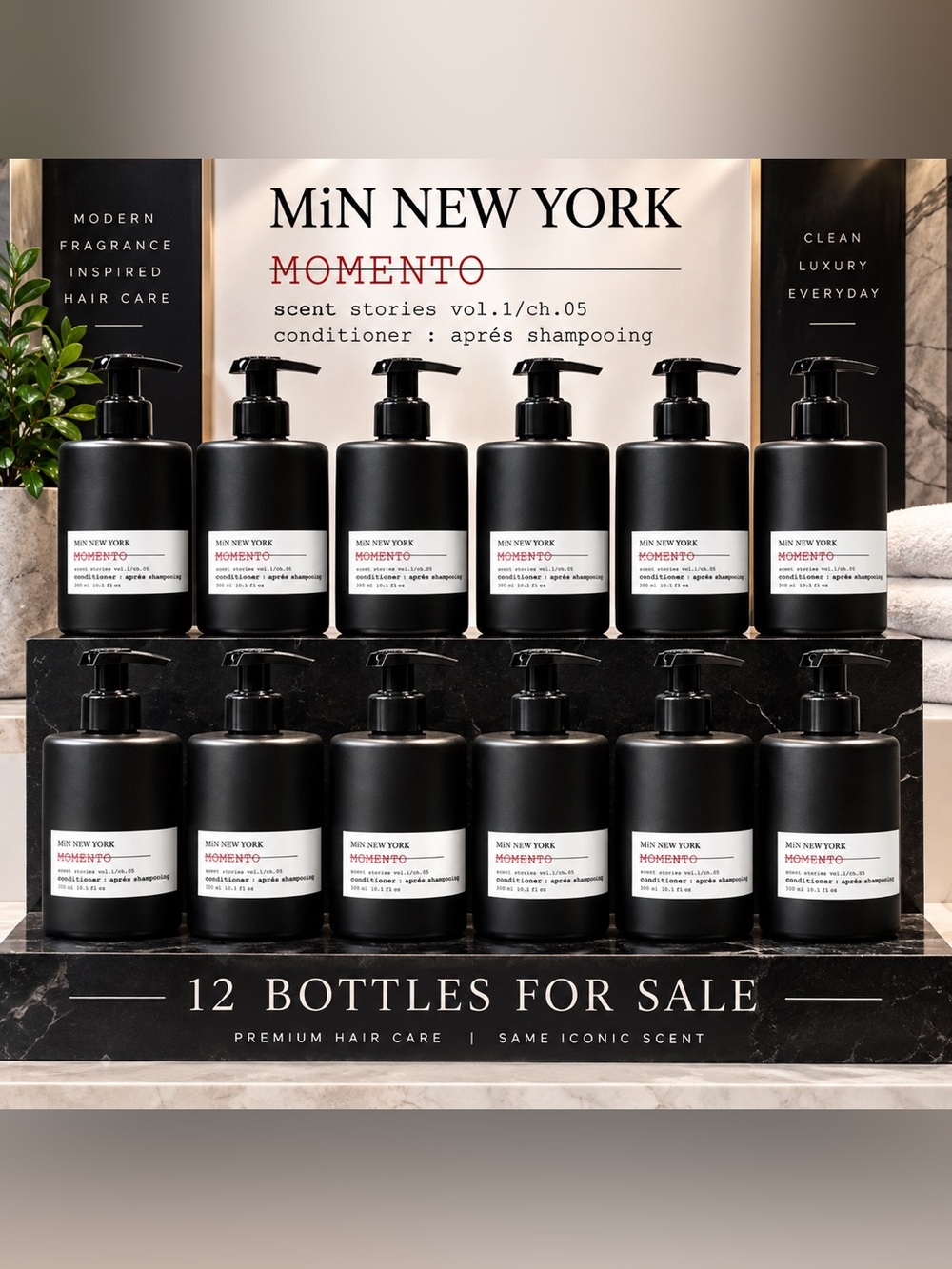 MiN New York,Scent Stories Hair Conditioner 10.1 fl oz 300 mI 12|Bottles 